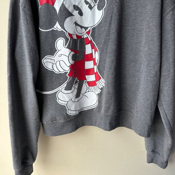 Disney Minnie Mouse Holiday Disneyland Grey Sweater Fan Adult Womens Size Large - Picture 4 of 10